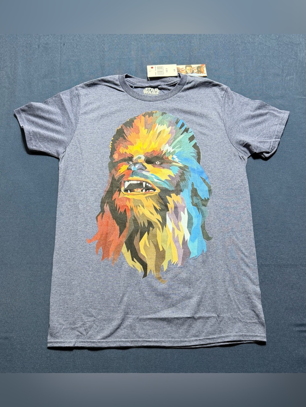 Star Wars Chewbacca Geometric Art Graphic T-Shirt Size S NWT